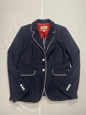 Banana Republic Women s Italian Wool Classic Navy Blazer Jacket Size 14