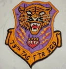 USAF VINTAGE 79th TACTICAL FIGHTER SQUADRON TIGERS USA AIR FORCE PATCH Type 2