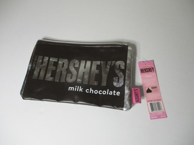 Hersheys milk chocolate Theme Soft Novelty Pouch Zipper Bag Case purse