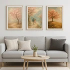 Romantic Art Prints Set of 3 | Simple Wall Decor Posters for Any Room