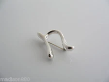 Tiffany & Co Silver Peretti Alphabet N Pin Brooch Rare Gift Love Personalized