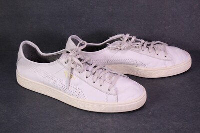 Puma Sneaker Basket Classic Soft Damen Sportschuhe Gr. 41 Leder weiß SB2461