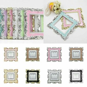 Fashion Resin Single Light Switch Surround Socket Finger Plate Panel Cover VQ