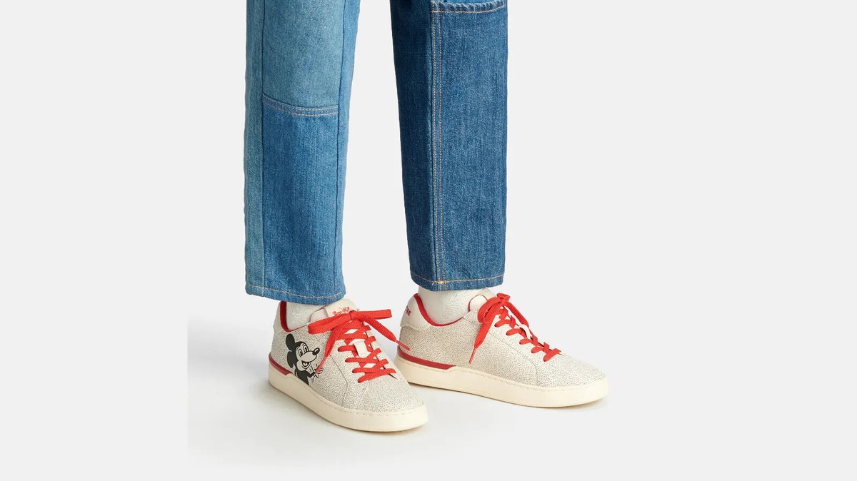 NEW Coach DISNEY MICKEY MOUSE KEITH HARING CLIP LOW TOP