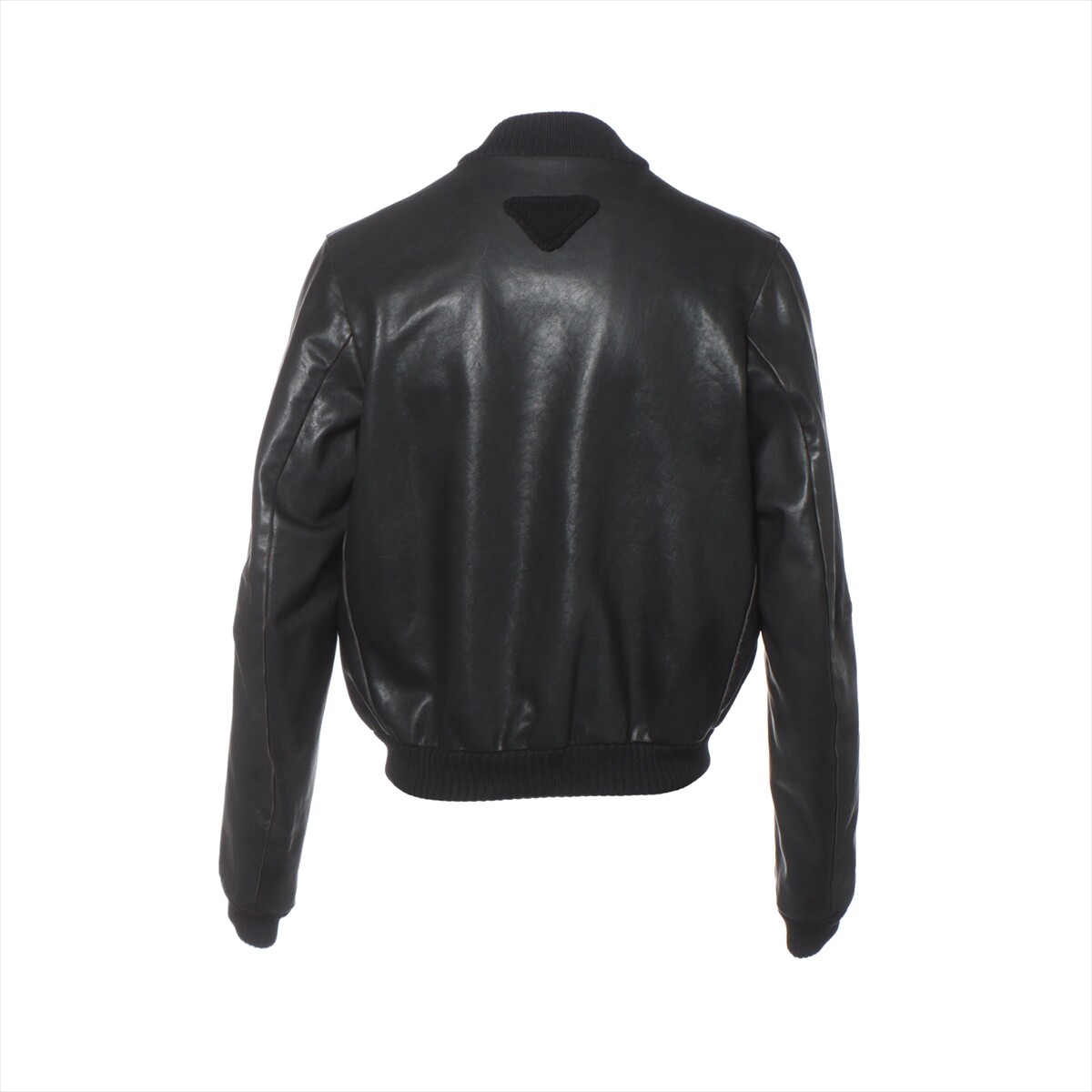 Prada 23SS Wool & Leather BOMBER JACKET 50 Men's Black Prada 23SS Wool & Leather BOMBER JACKET 50 Men's Black