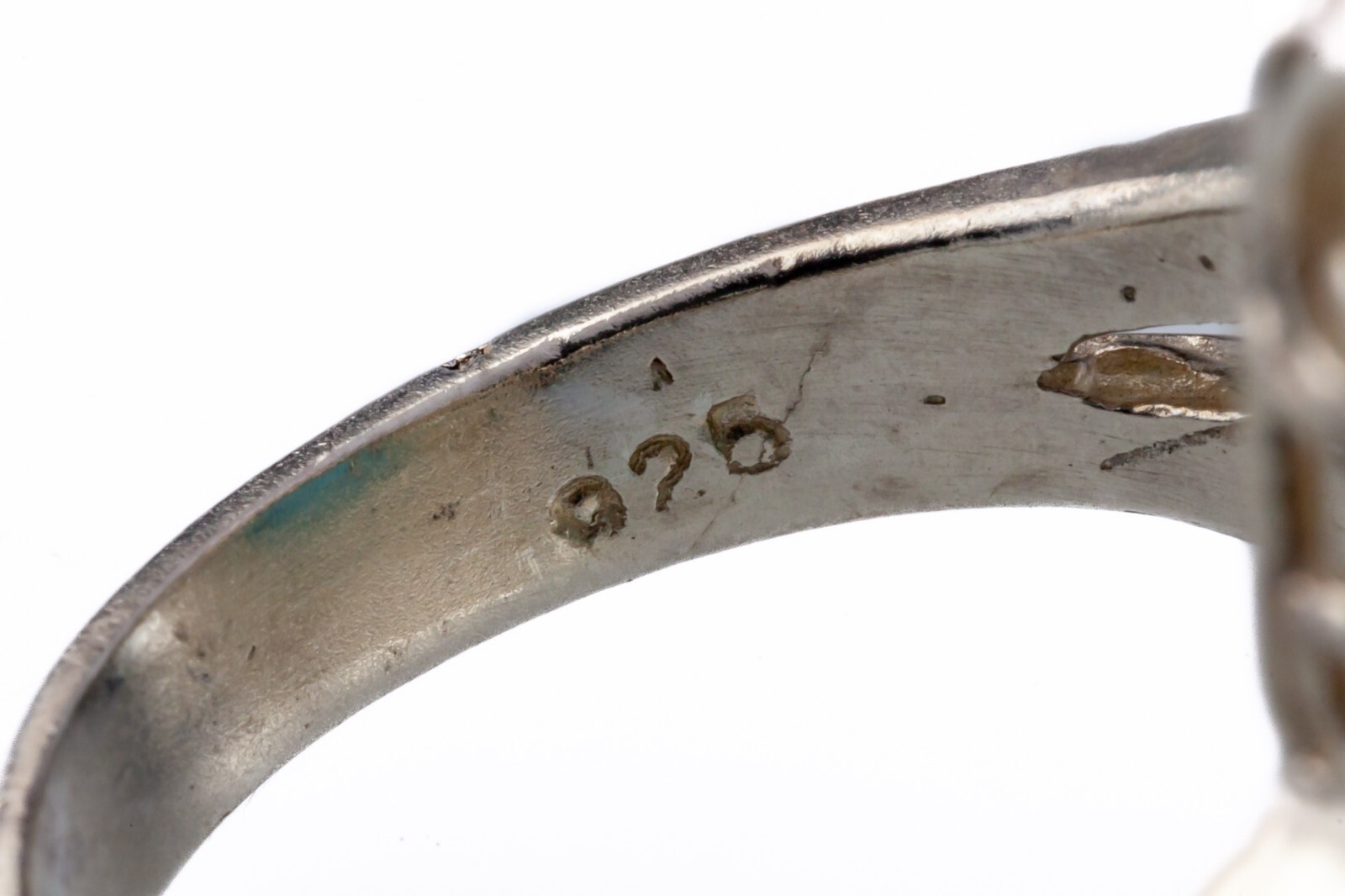 Stunning Rectangular Larimar Sterling Ring SZ 8.75 - image 6