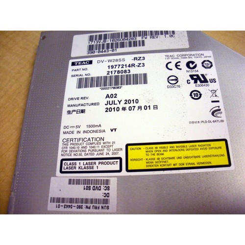 Sun 390-0443 8x Slot-Load SATA DVD-Writer/24x CD-Writer - Picture 5 of 6