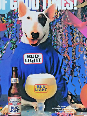 Spuds Mackenzie The Guru Of Good Times Vintage Bud Light Original