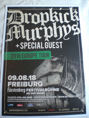Konzertposter '' Dropkick Murphys   '' Freiburg  09.08.18
