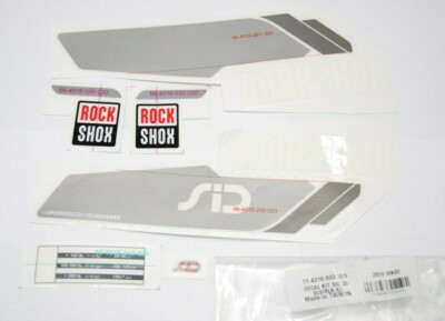 Rock Shox SID 26 Gabel Aufkleber Set silver-black STICKERS ROCK SHOX SID 26