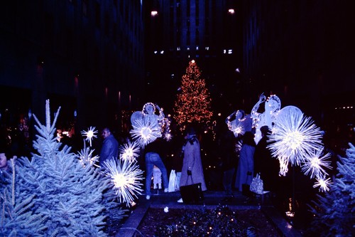 1980er Rockefeller Center New York City Ektachrome Dia BG-C
