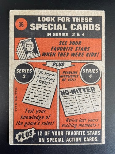 1972 Topps Baseball Cards - Singles - You Pick (Card #s 1-379) - Free Shipping - Picture 52 of 461