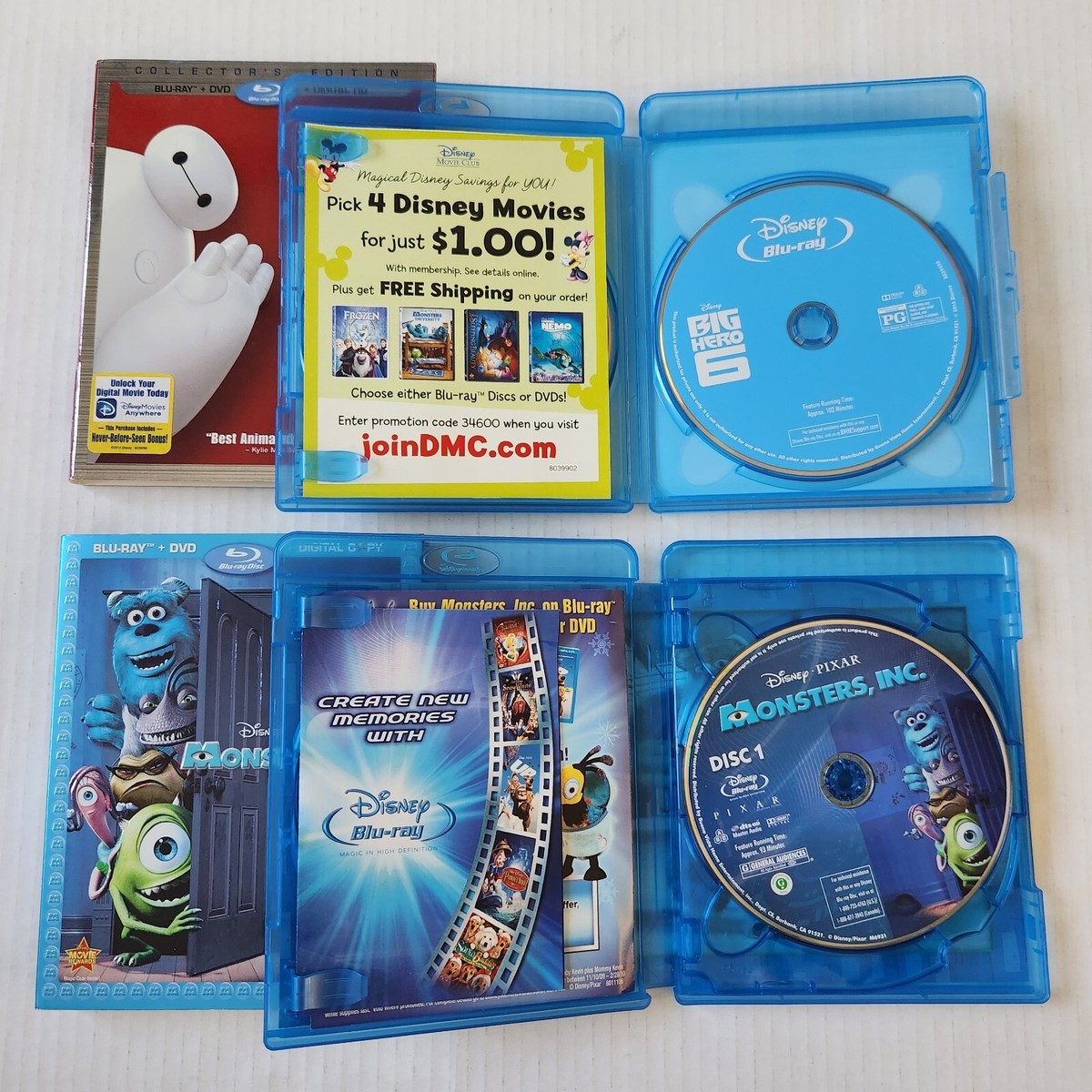 Disney  Blu-ray DVDセット The Princess and the Frog Disney Blu-ray DVD 2010 3-Disc Set