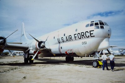 Vintage 35mm Photo Slide Aviation Aircraft Air Show 1980s USAF Boeing KC-97