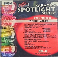 SC8934     POP HITS  NEW IN PLASTIC SOUND CHOICE KARAOKE CDG   LOT WA
