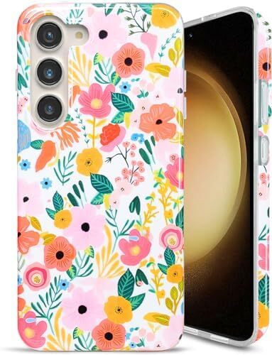Galaxy S23 Case 5G 6.1-inch, Soft Shockproof Cute Floral Phone Protective Cover - Picture 4 of 8