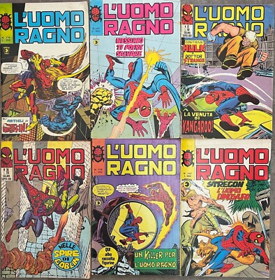 i'Uomo Ragno Edizioni Horno Lot of 6 books 1970s