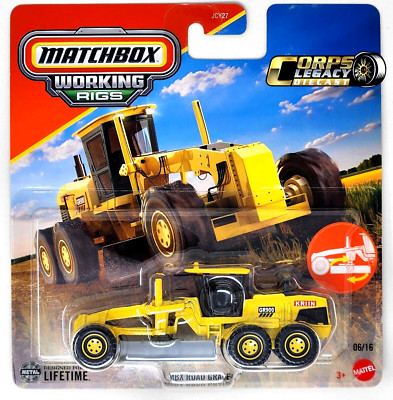 2025 Matchbox Working Rigs - MBX Road Grader - 6/16 - 1:64 Scale