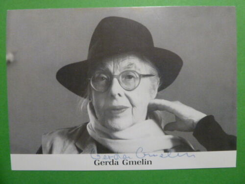 -aa- Gerda Gmelin † 2003 - Autogrammkarte - Photo 1 sur 1