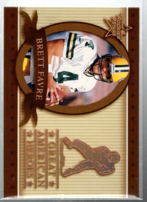 A5204- 1999 Leaf Rookies and Stars Großartiges American Helden #9 Brett Favre /