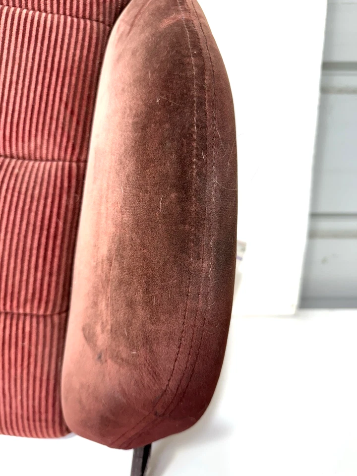 1984 - 1989 Nissan 300ZX Z31 assento dianteiro vermelho destro porção superior passageiro OEM - Imagem 3 de 4