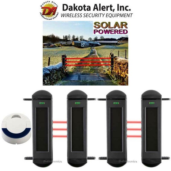 Dakota Alert Bba 4000 2 Break Beam Driveway Alarm Security Wireless Solar Sensor 891179000805 Ebay