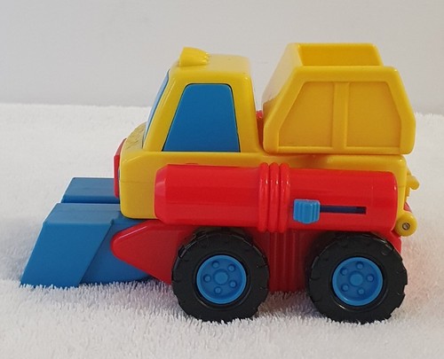 🔶️PLAYSKOOL BLUE FACE RARE MY FIRST TRANSFORMER DUMP TRUCK 1986 TAKARA ROBOT #1 - Picture 16 of 23