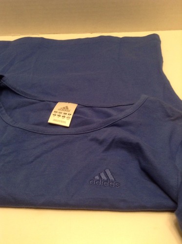 Adidas Stretch Training Shirt Top Juniors Size Medium Blue - Picture 8 of 10