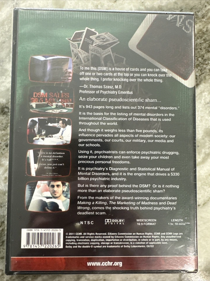 Psychiatry's Diagnostic and Statistical Manual: Psychiatry's Deadliest Scam (DVD Foto 2 de 4