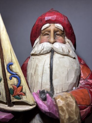 Jim Shore 2003 Heartwood Creek "A Ship Sails In Bearing Gifts" Santa 12" - Bild 2 von 10