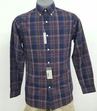 Daniel Cremieux Signature Slim Espresso Plaid L/S Men's Shirt NWT 89.50 M XL