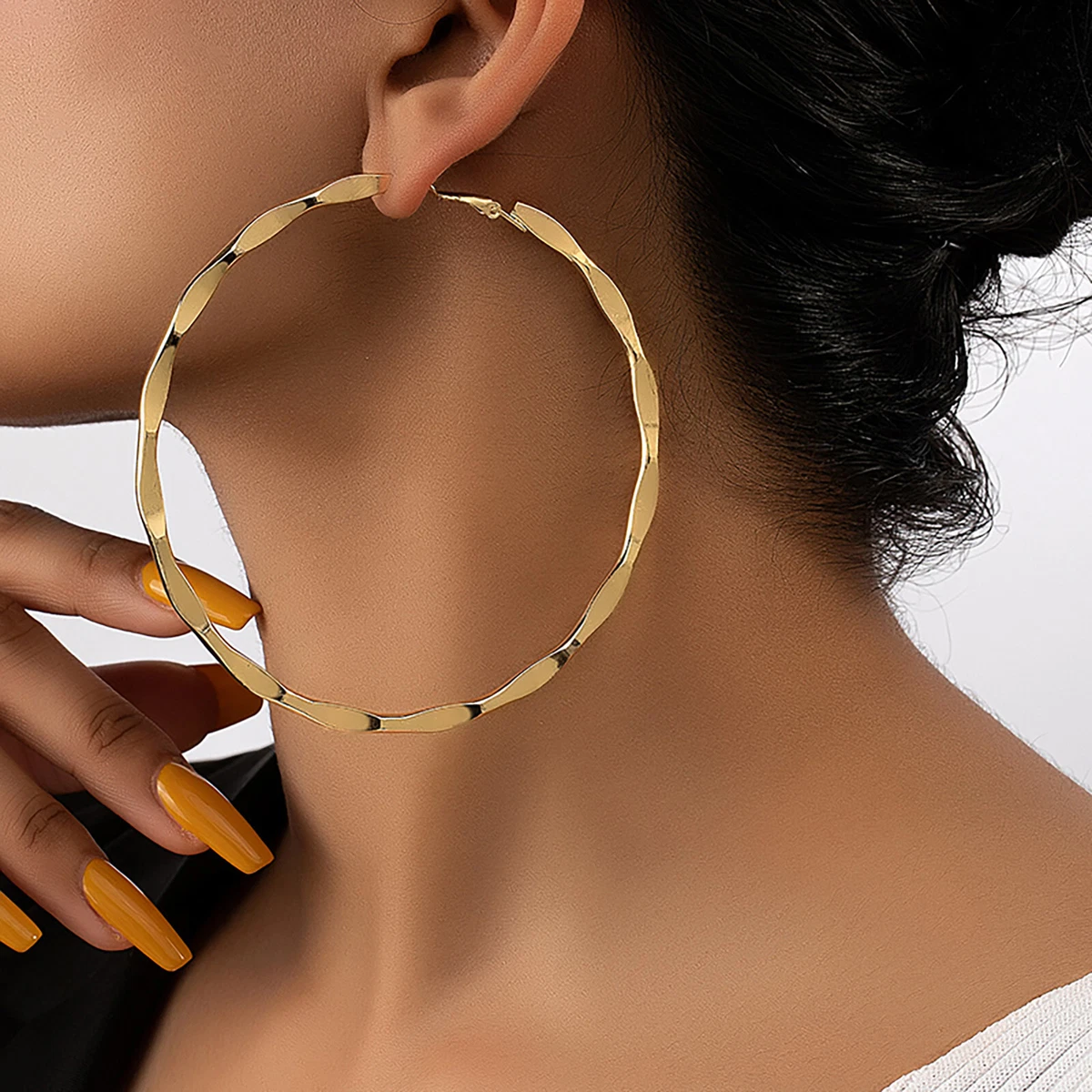9 cm hoop earrings sale