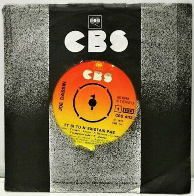 Joe Dassin    Et Si Tu N'Existais Pas rare (7'', Single) 