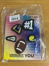 Crocs Jibbitz Charms, 5 Pack, Uniquely You, Varsity Patch New In Package