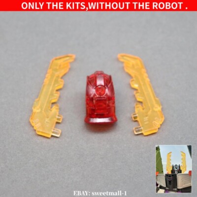 Resin cast transparent Eyes/Horn Upgrade Kit For Legacy Armada Universe Megatank