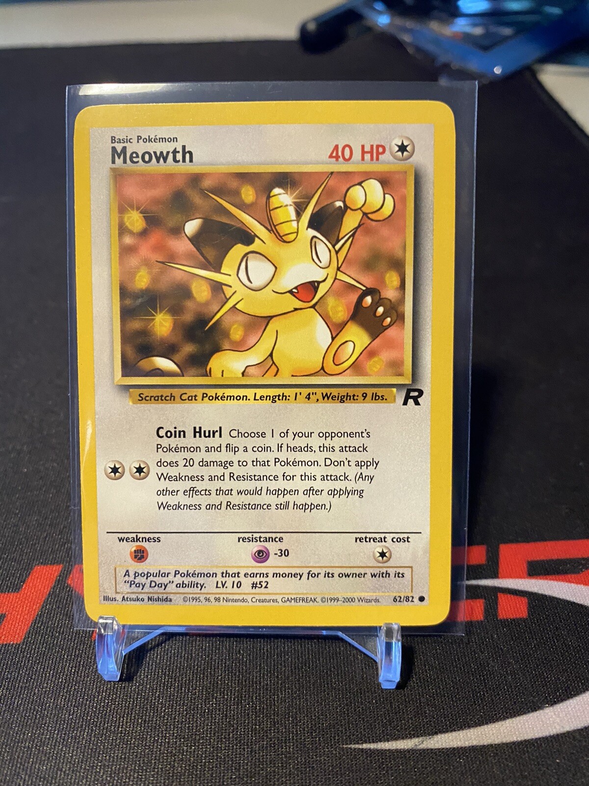 Meowth 62/82 Team Rocket Unlimited Pokemon Card NM-Mint