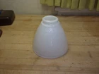 vintage white milk glass lamp shade diffusing waffle pattern 6 "  FREE SHIPPING