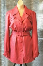 Ideology Women’s Pink Leather Long Sleeves Jacket Size Xl