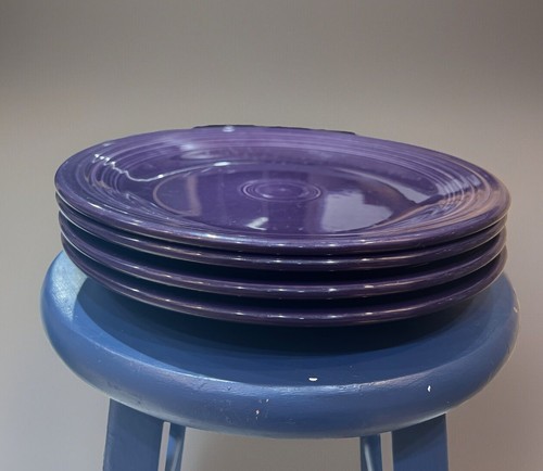 Fiesta Dinner Plates Purple Mulberry 10½” Homer Laughlin Set 4 - Picture 6 of 6