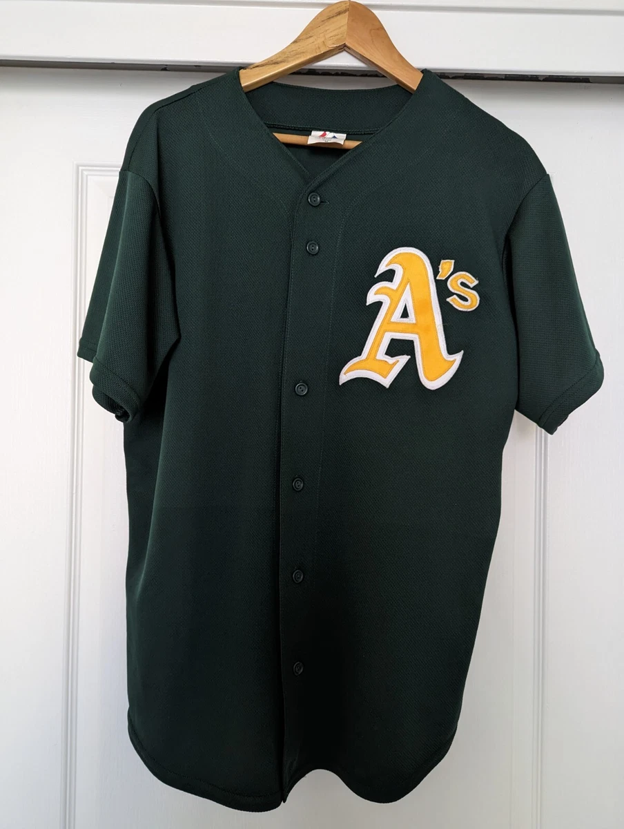 Majestic MLB Oakland Athletics A's baseball jersey men size M