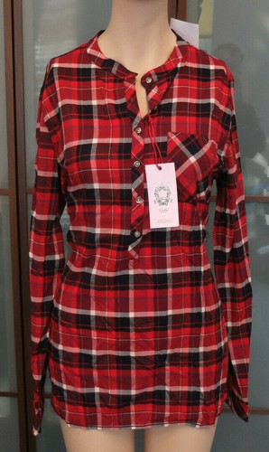 Emily Clever Tunic 44 XXL Checkered RED New With Tag