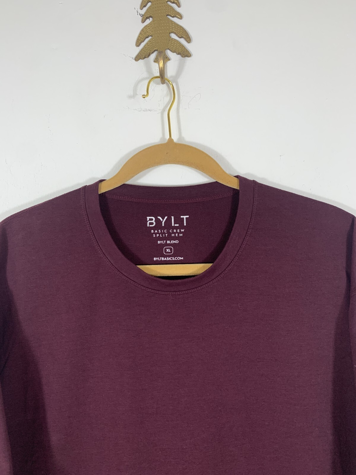 BYLT Basic Crew Split Hem BYLT Blend Shortsleeve … - image 2