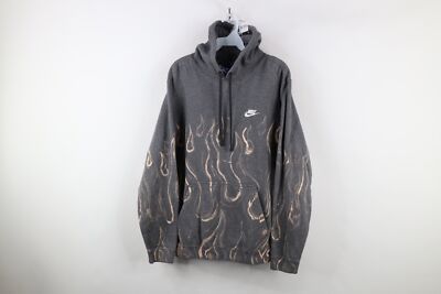 custom vintage nike flame sweatshirt