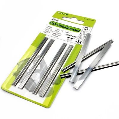 4 Stück HM Hobelmesser 82 mm für Bosch PHO 20-82 / PHO 3100 / PHO 15-82