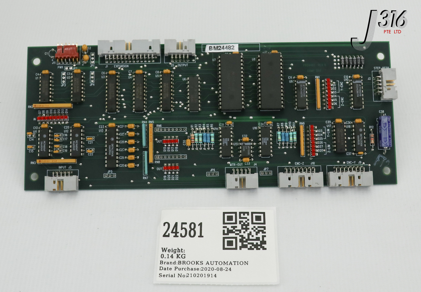 24581 BROOKS AUTOMATION PCB, SERVO EXPANSION, PB24482 BM24482