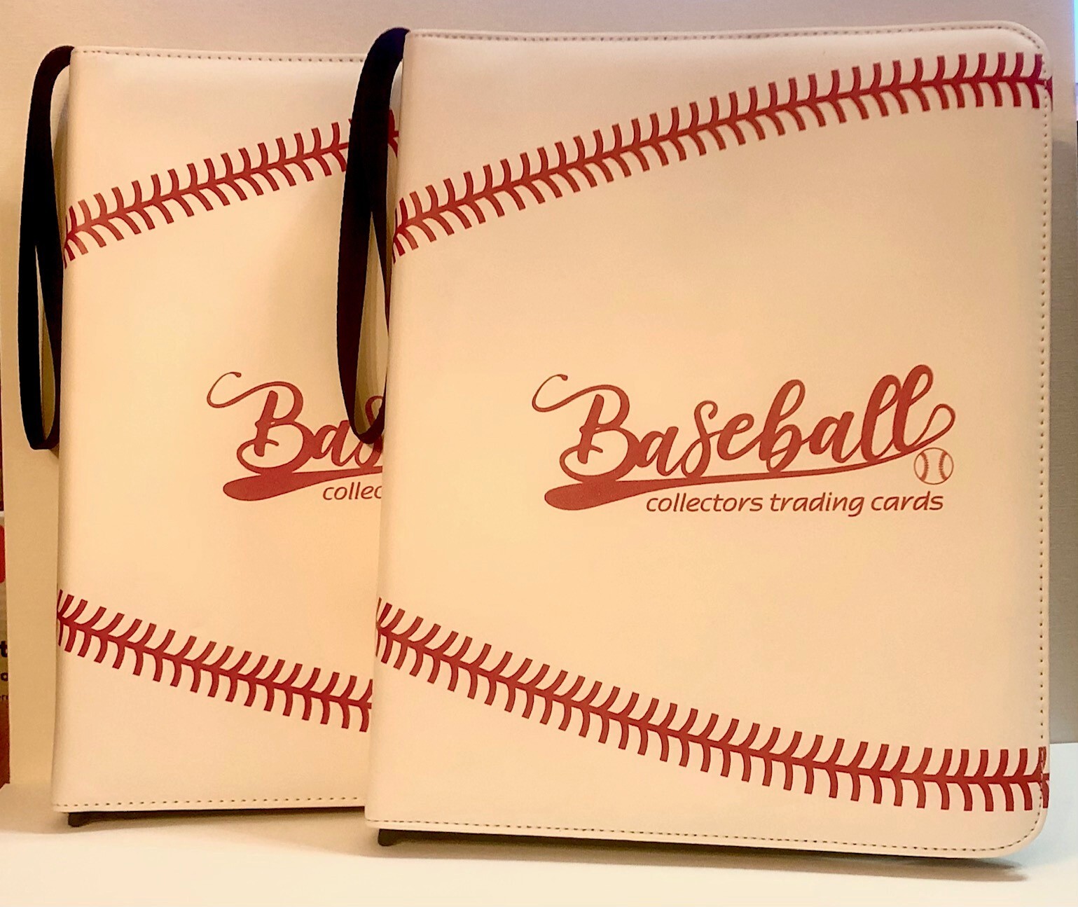 Baseball Card Binders, 40 Sheets/360 Pockets, Large 3-Ring w Zipper, 2 Available-image