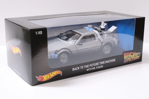 1:18 Hot Wheels DMC Delorean Back To The Future Time Machine Avec Mr.Fusion - Imagen 4 de 4