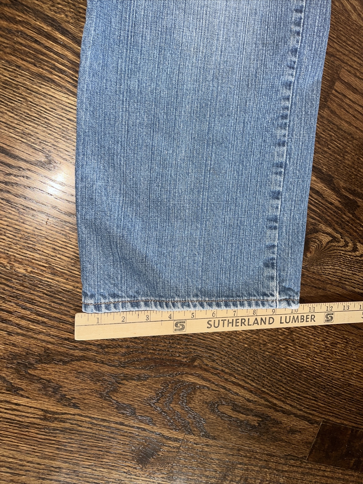 Vtg Lucky Brand Jeans Mens 34 Medium Wash Short Bootleg Made in USA - View 10