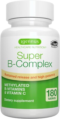 Super B-Complex - Support Brain health, Heart health & mood, Energy production