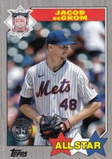 JACOB DEGROM /299 TOPPS 1987 ALL-STAR 35TH ANNIVERSARY RETRO BLACK METS #36 2022